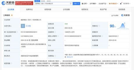 國研科技集團(tuán)在四川成立數(shù)創(chuàng)公司 注冊(cè)資本1.3億加持科技中介服務(wù)新賽道
